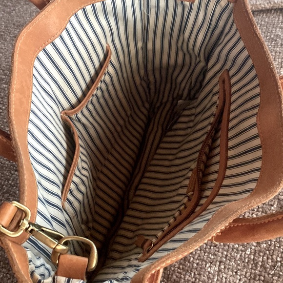 Vintage Madewell Distressed Leather Structured Tote - Picture 4 of 6